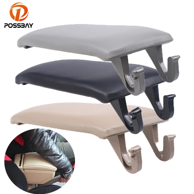 

POSSBAY Leather Car Armrest Center Console Arm Rest Seat Box Pad Protective Case For Audi S4 C5 A6 1997-2005 Black/Gray/Beige