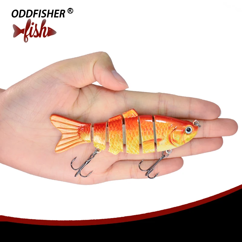 

1PCS Fishing Lure Multi Jointed Hard Bait 10cm 19.5g Lifelike Swimbait Joint Baits Wobblers Fishing Isca 6 Segments Crankbait