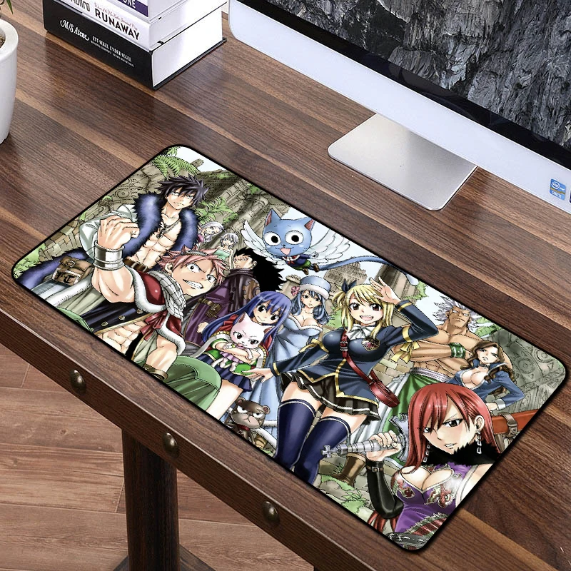 

FFFAS 70X40cm anime cartoon mouse pad for Fairy Tail One piece Send BoyFriend the Best Gift Natural Rubber Desk Mouse Mat