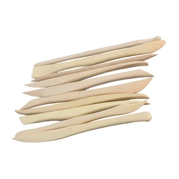 

10Pcs Wooden Clay Sculpture Pottery Sharpen Modeling Tools Kit Set Dropshipping