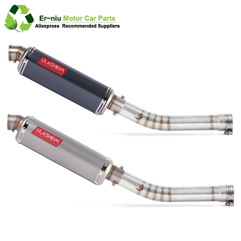 

Motorcycle Exhaust Muffler Escape Modified Link Middle Pipe Full System Slip On For yamaha YZF R6 YZF-R6 1998-2005
