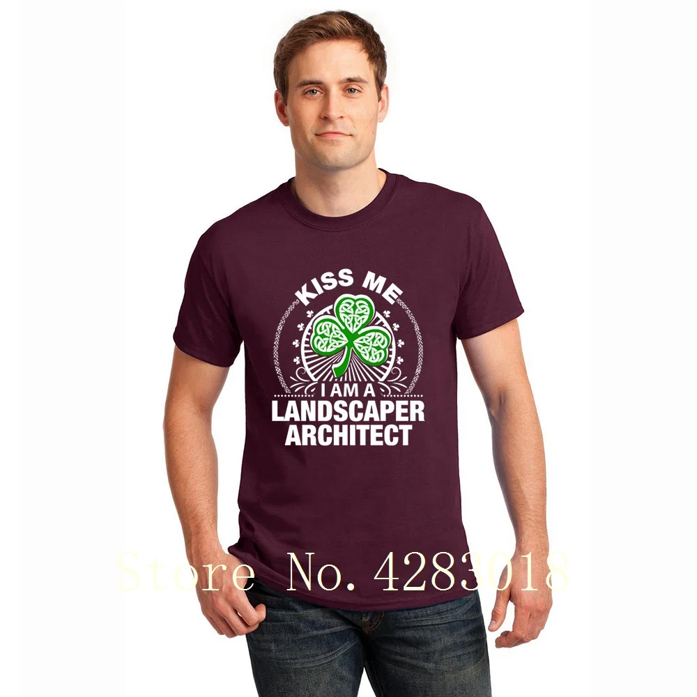 I m A Landscaper Architect Kiss Me T-Shirt For Men Short Sleeve Letters Humor T-Shirt Summer Camisetas Size S-3xl Funky Tee Top I m A Landscaper Architect Kiss Me T-Shirt For Men Short Sleeve Letters Humor T-Shirt Summer Camisetas Size S-3xl Funky Tee Top