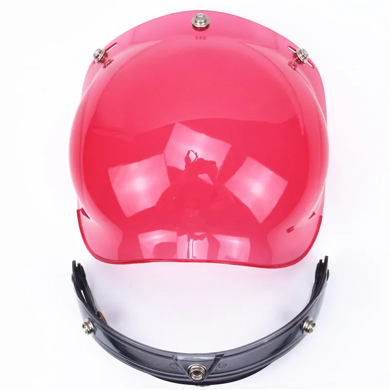 Профессиональный DIY мотоциклетный шлем Bubble лобового Harley Стиль линзы CE утвержден