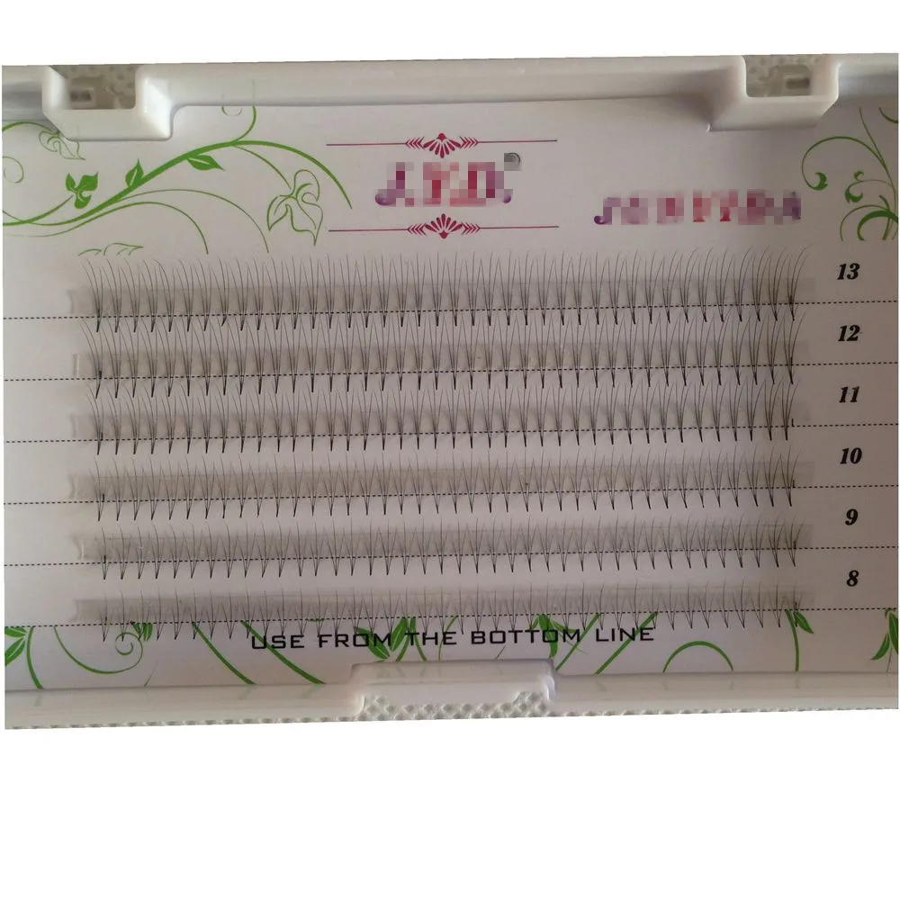 

5 Trays 3D Eyelash 8mm to 13mm Mixed Length For Professional Grafting Premade Fans Eye Lashes Natural Long Comfortable