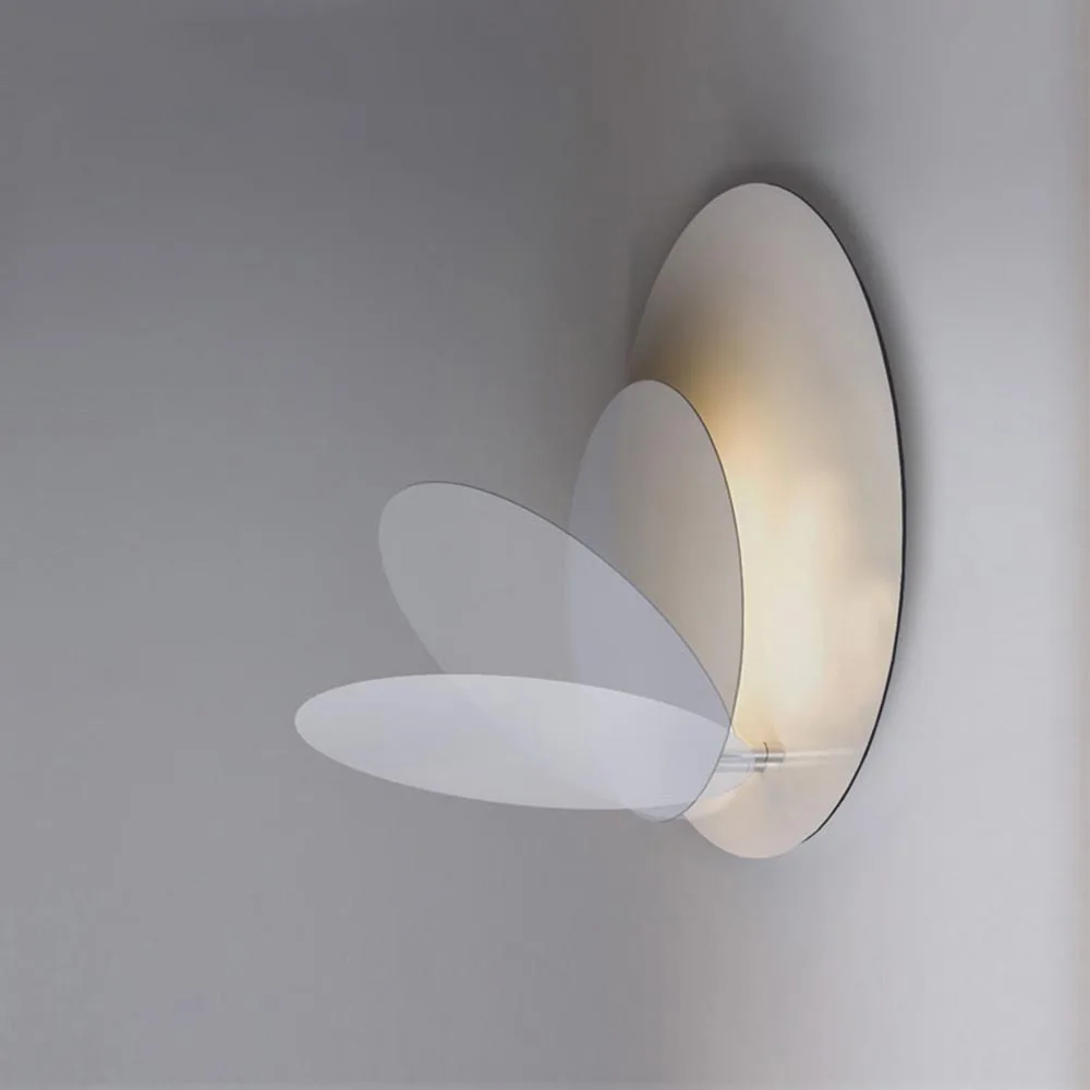 Modern Nordic Eclipse LED Wall Sconce Light Home Corridor Porch Bedroom Bedside Hanging Wall Lamp Light Fixtures Wall Decor Art butterfly floral wall hanging home decor tapestry