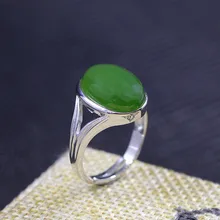 S925 sterling silver jewelry fine fashion ladies natural and Tian Biyu open ring
