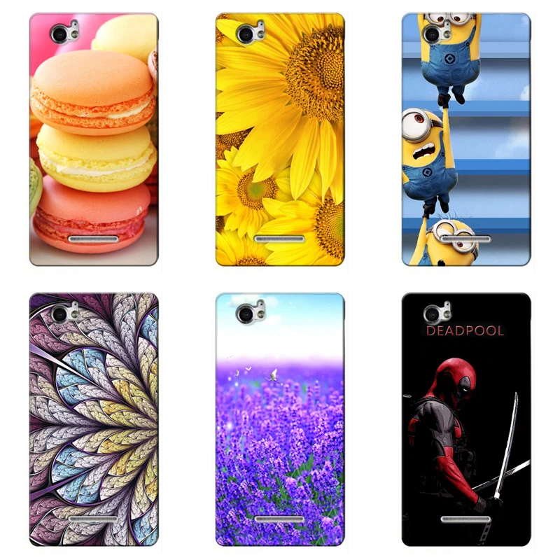 

Soft TPU Flower Printed Phone Case for Sony Xperia M C1905 C1904 Dual C2004 C2005 Cell Phone Cases Back Cover Skin Coque
