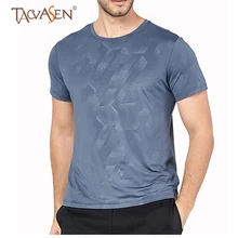 TACVASEN Мужская быстросохнущая футболка летние дышащие тренировочные футболки уличная спортивная футболка стрейч беговые рубашки SH-LWFZ-01