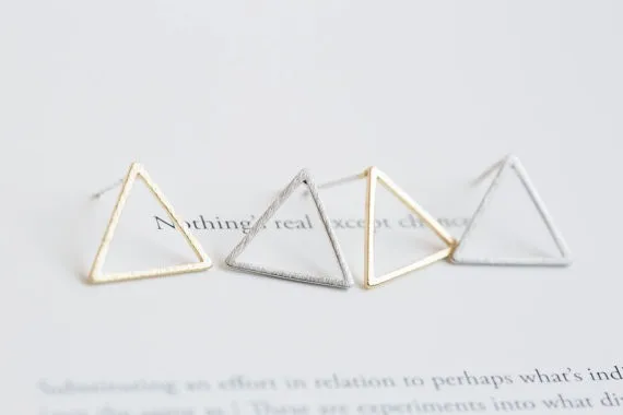 New Fashion geometric triangle studs earring jewelry for Women EY-E008