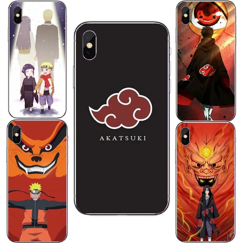 Жесткий чехол из поликарбоната с аниме Наруто Акацуки для iphone XS MAX 8 8Plus 7 7Plus 6S Plus SE Classic Naruto Cart Coque Shell