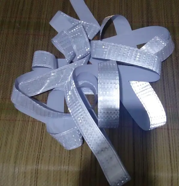 

Reflective Safety Warning PVC Strip Garment accessories safety vest clothing Reflective crystal lattice PVC tapes
