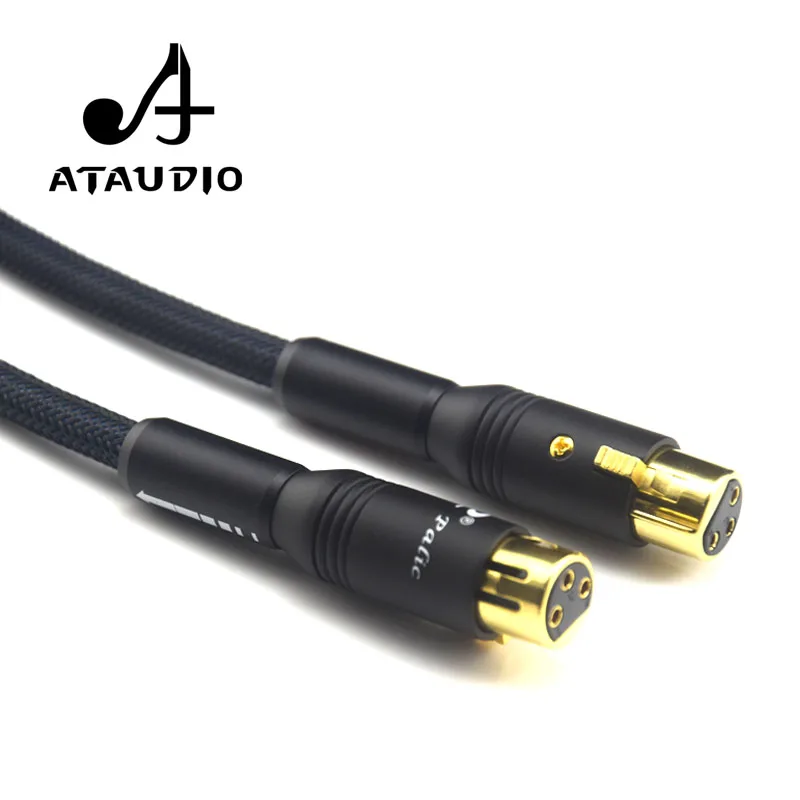 Посеребренный Hi Fi кабель ATAUDIO XLR end G5 Hifi 2 штекер на гнездовой кабель|xlr cable|xlr xlr cablexlr