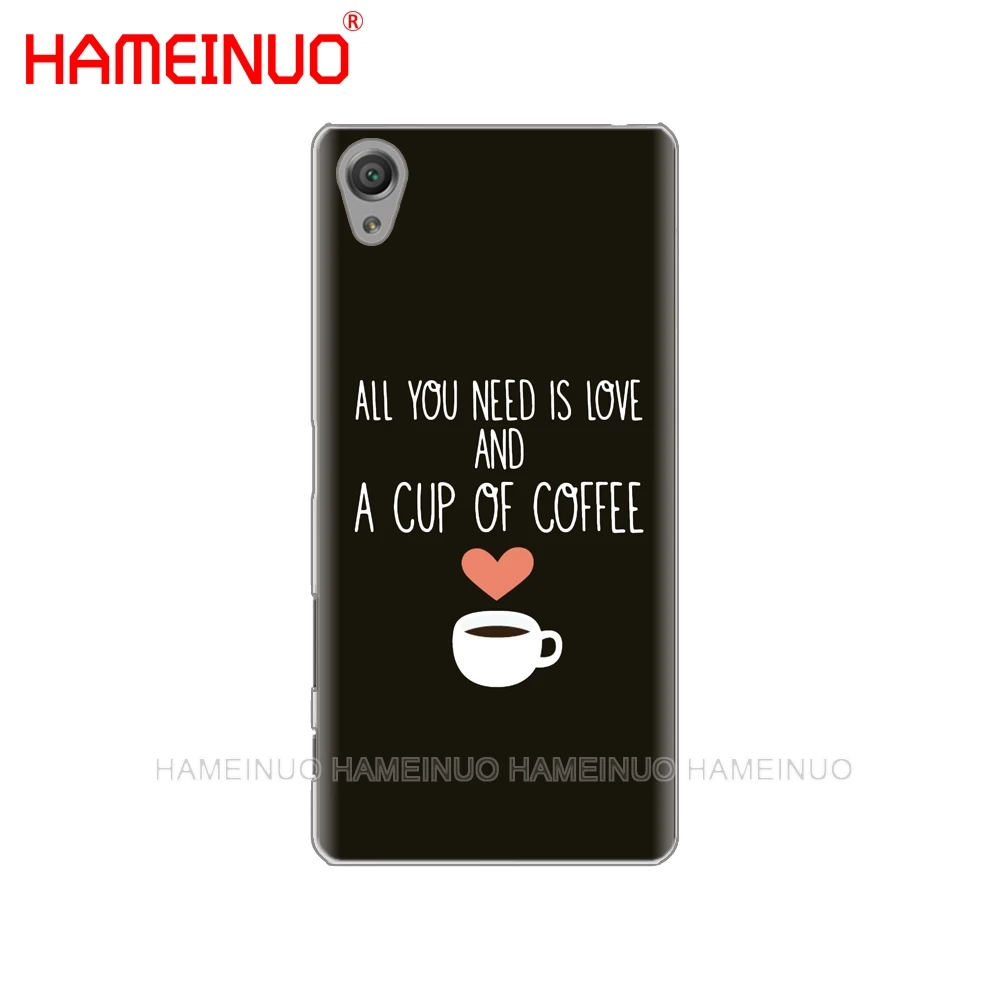 HAMEINUO кофейное время Розовый чехол для телефона sony xperia C6 XA1 XA2 XA ULTRA X XP L1 L2 XZ1 compact XR/XZ