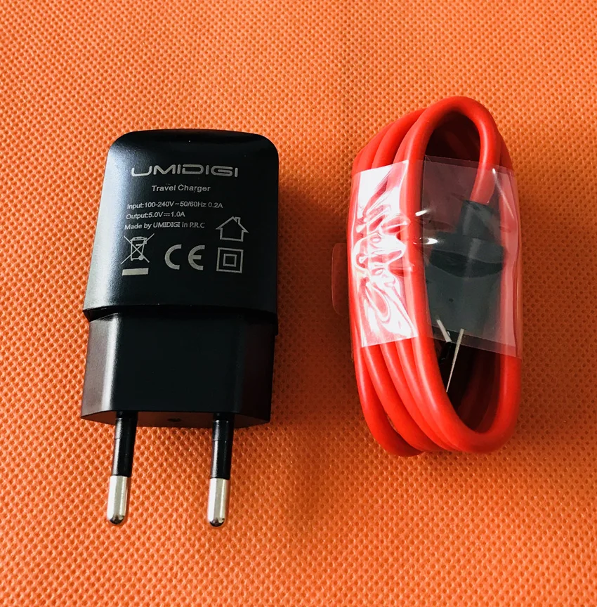 

Original Travel Charger EU Plug Adapter+ USB Cable for UMIDIGI C NOTE 2 MTK6750T Octa Core 5.5 Inch FHD Free Shipping
