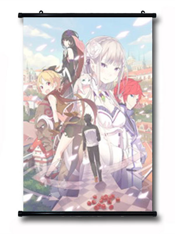 Аниме Re:ZERO Start Life In other World 45*30 см настенный плакат с прокруткой #40583 | Дом и сад