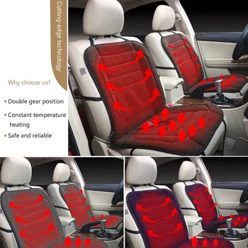 

Car Styling 12V Heated Car Seat Warmer Pad Cushion Cover Seat Auto Car Heated Seat Covers in Winter Household Car Universal New