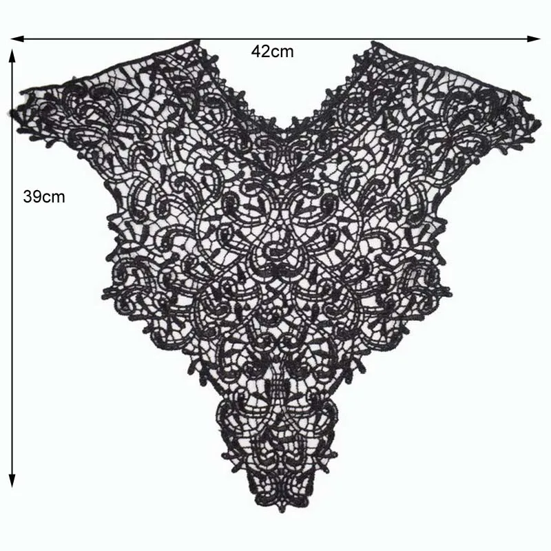 1 шт. кружевной воротник красивый цветок Кружевная аппликация отделка, кружевная ткань швейные принадлежности