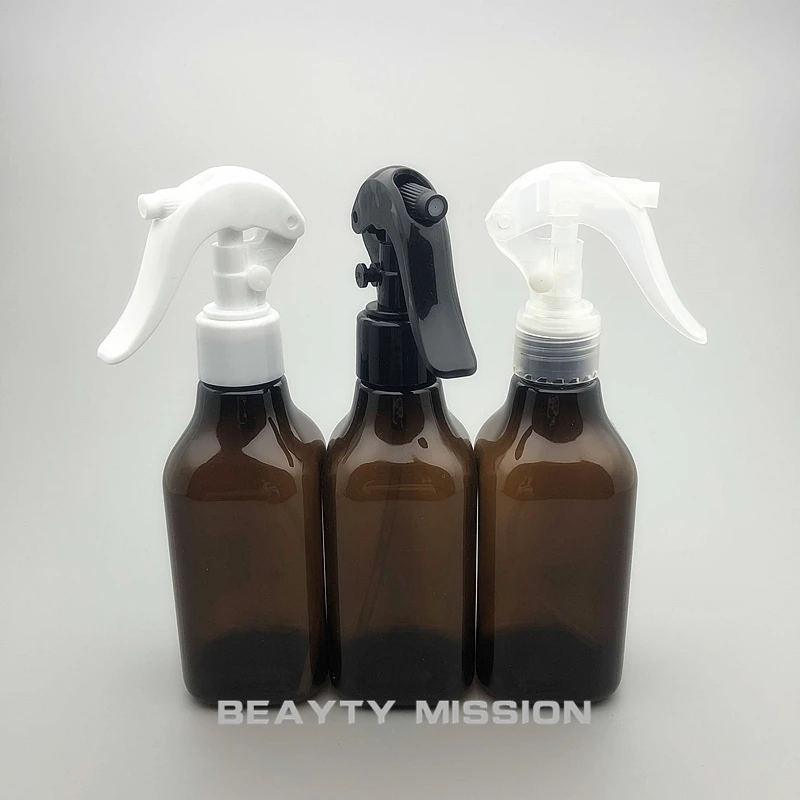 24pcs/lot 200ML Portable Brown Plastic Spray Bottle Hair Makeup