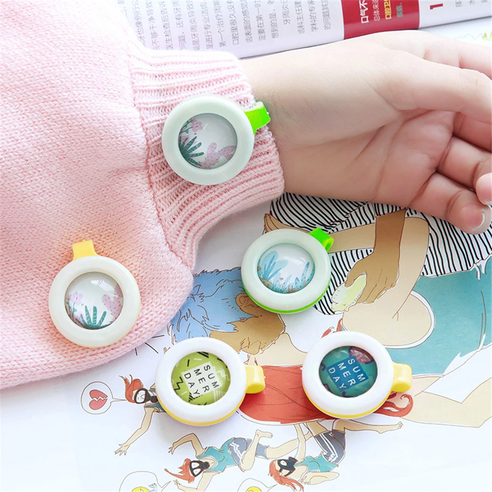 

Dropship 5PCS Mosquito Repellent Bracelets Buttons Pest Control Buckle Portable Repellent Safe for Infants Baby Kids Sleeping