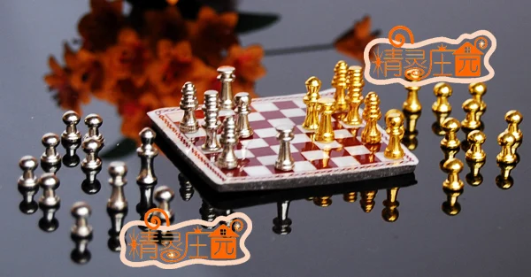 G05-X4437 rement الأطفال طفل هدية لعبة 1:12 دمية مصغرة الأثاث مصغرة-1 مجموعة الشطرنج الدولي G05-X4437 rement الأطفال طفل هدية لعبة 1:12 دمية مصغرة الأثاث مصغرة-1 مجموعة الشطرنج الدولي