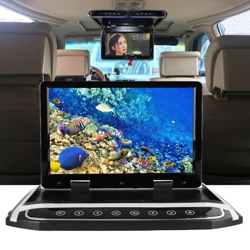 

10.2" Car SUV Ceiling Flip Down Overhead Roof Mount HD Wide Screen Video Monitor