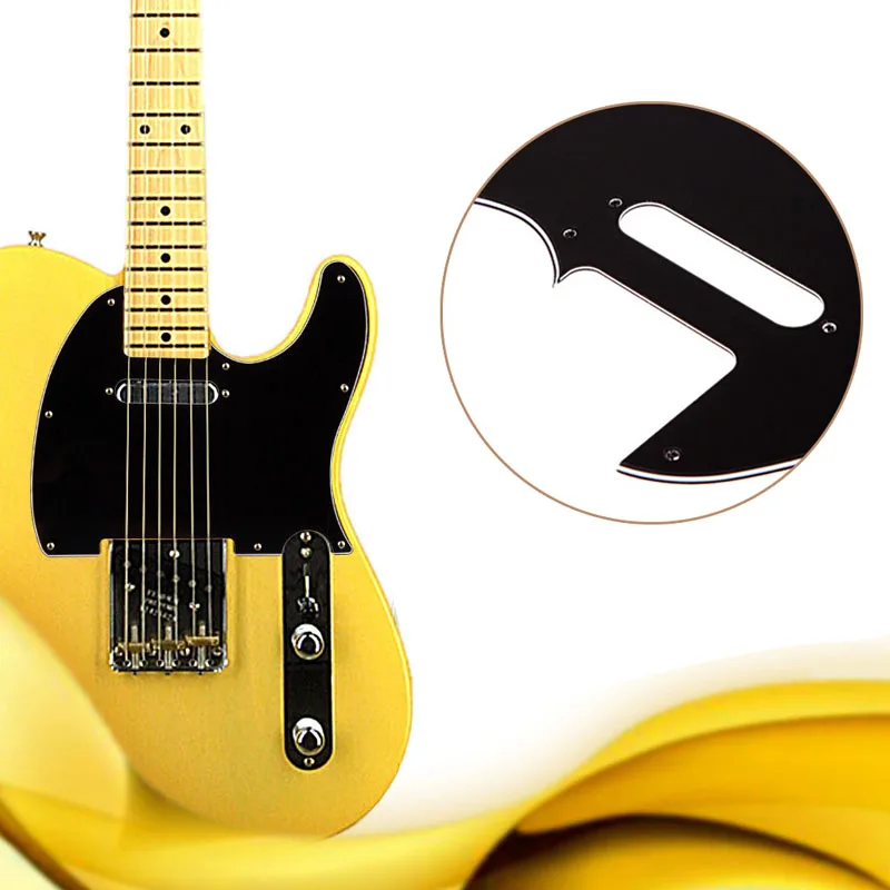 3 слоя Tele стиль электрогитара pick Guard царапина пластина подходит Telecaster Черный Высокое качество guitar pick guard