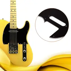 3 слоя теле Стиль электрогитары палочки гвардии царапинам пластины Fit Telecaster Черный высококачественные Гитарные