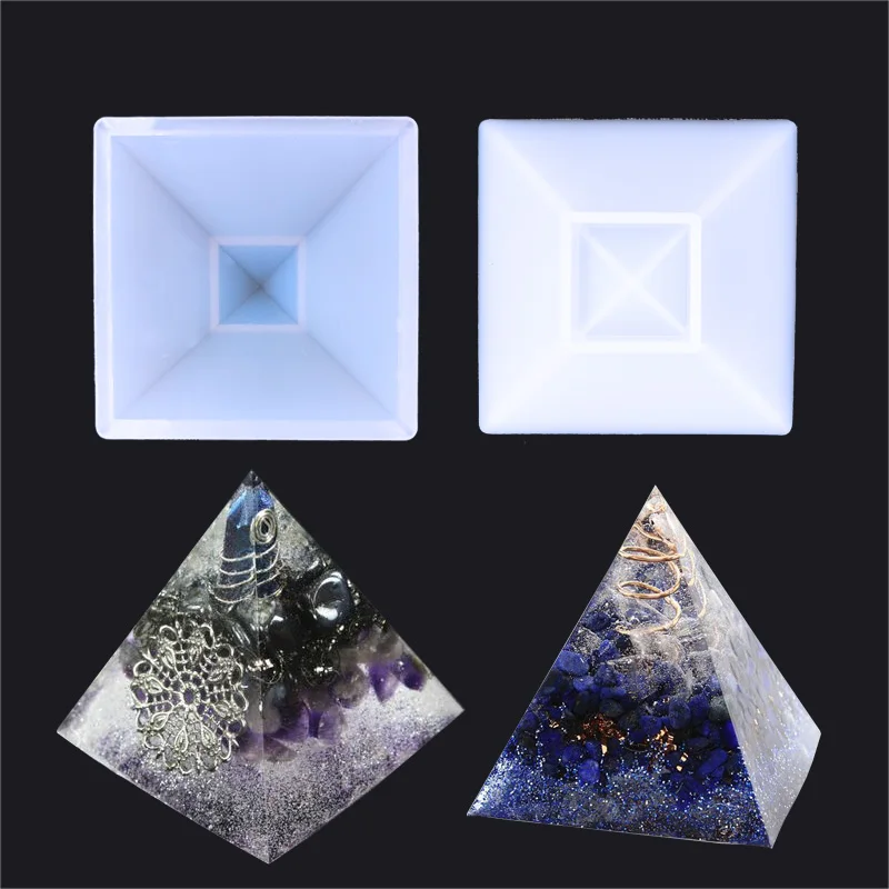 

QIAOQIAO diy Gadget Mould Pyramid Silicone Mold DIY Cake Decorating Tools Sugar Craft Model Chocolate Cake Baking Molds Accessor