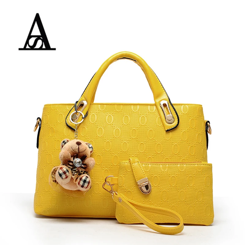 

AITESEN Women Leather Composite Handbags torebki damskie bolsa feminina sac a main femme de marque luxe cuir canta louis bag