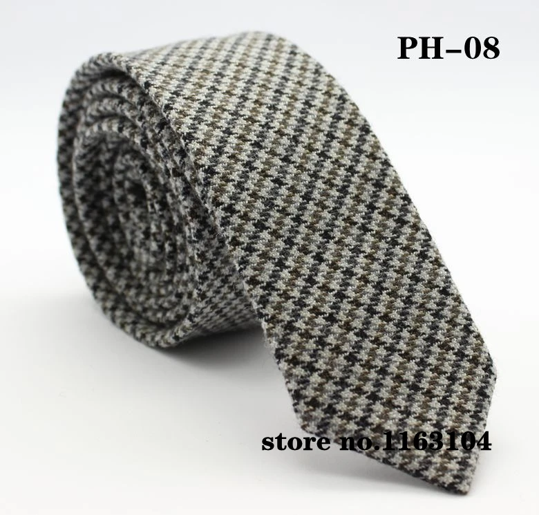 Image SPECIAL DISCOUNT  men wool tie high quaity grey color 5cm skinny neck tie bowtie ph08