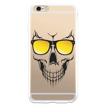

WP014 skull costume drawing stand case for Apple IPhone 6 Plus/6 S Plus