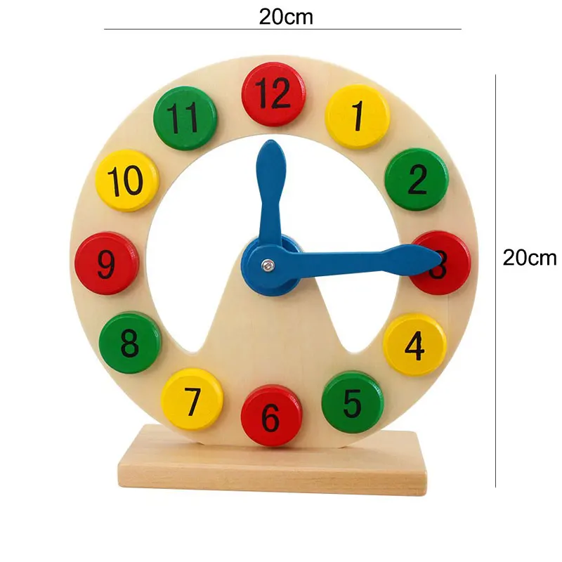 Деревянные часы игрушки раннего обучения Развивающие игрушки для детей круг когнитивных цифровые часы дошкольного материалы MF1144H