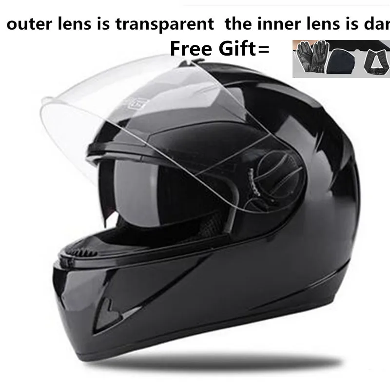 

Double lens Motorcycle Helmet off road motorbike full face moto cross helmet MTB DH racing helmet capacetes DOT approved
