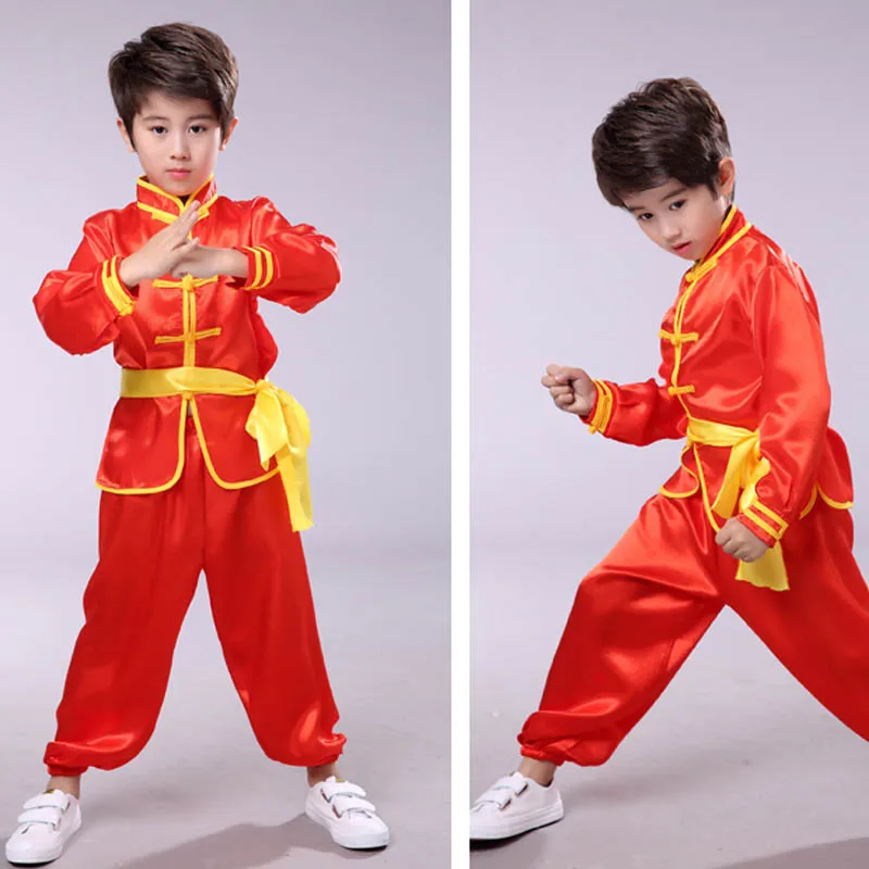 100-180 см, детские костюмы для сцены, комплект одежды из 3 предметов для взрослых и мужчин, китайский костюм кунг-фу наряд тай-чи