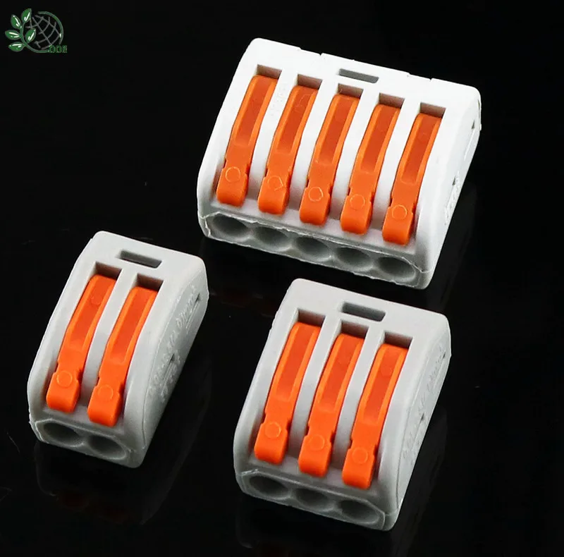10 шт. Клеммная колодка 222 412 413 415quick|terminal blocks wire connector|connector 3block terminal connector |
