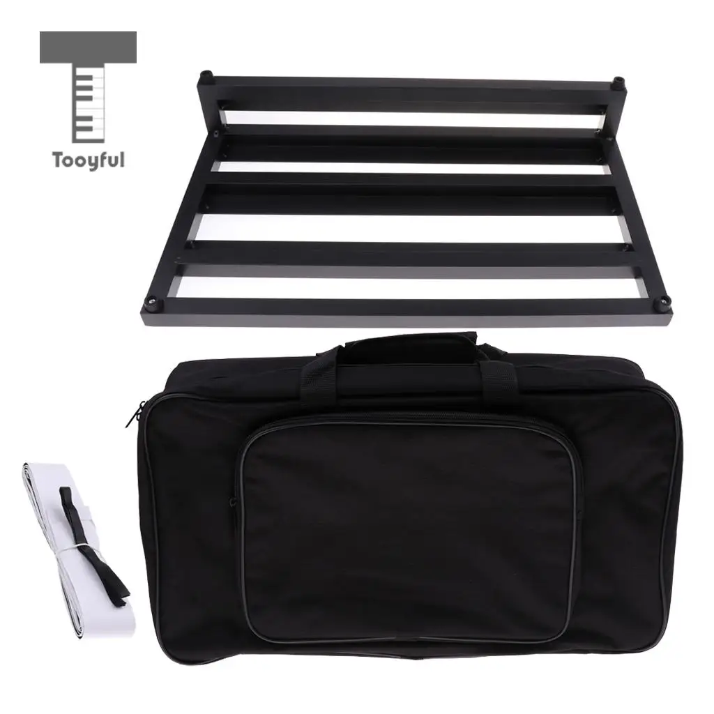 Portable Aluminum Guitar Effect Pedalboard with Gig Bag for Guitar Parts Accessories