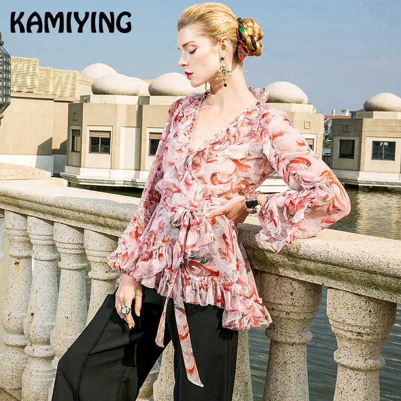 ^*Best Offers KAMIYING 2019 nieuwe slim casual verstoorde zoom shirt met vrouwen zomer jurk zijde stiksels bloemen blouse en top slip PKHA268 ^*Best Offers KAMIYING 2019 nieuwe slim casual verstoorde zoom shirt met vrouwen zomer jurk zijde stiksels bloemen blouse en top slip PKHA268