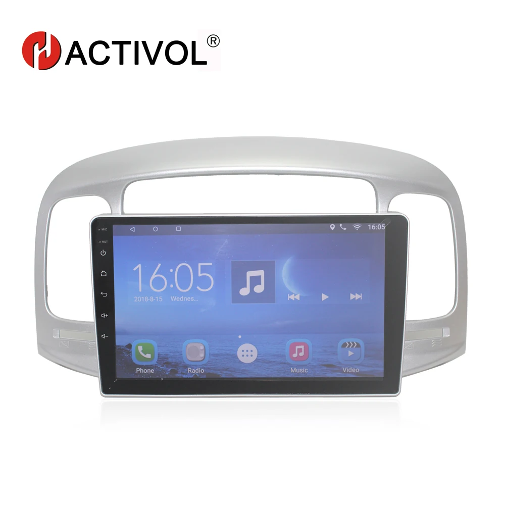 

HACTIVOL 9" Quad core car radio gps navi for Hyundai Accent 2006-2011 android 7.0 car DVD video player with 1G RAM 16G ROM