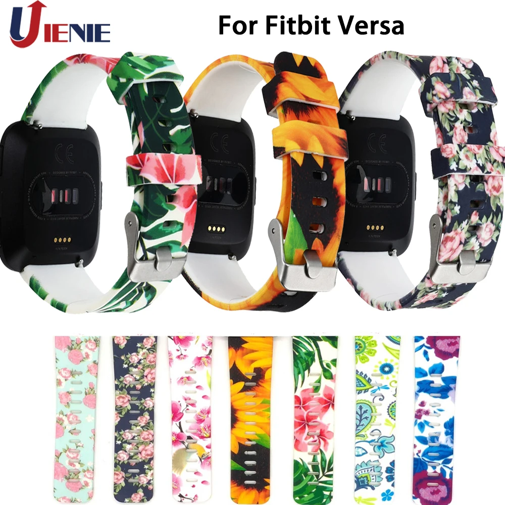 

Watchband Wrist Band Straps for Fitbit Versa Silicone Smart Wristband Bracelet Colorful Replacement Smart Watch Band Strap