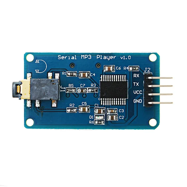 LEROY YX5300 ttl Модуль голосового последовательного порта модуль управления с TF слот для карт MP3/WAV Micro SD/SDHC карты для Arduino/AVR/ARM/PIC