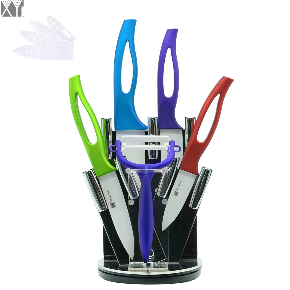 Good Kitchen Knives Set XYJ Brand 3, 4, 5, 6 Inch Ceramic Knives+ Knife