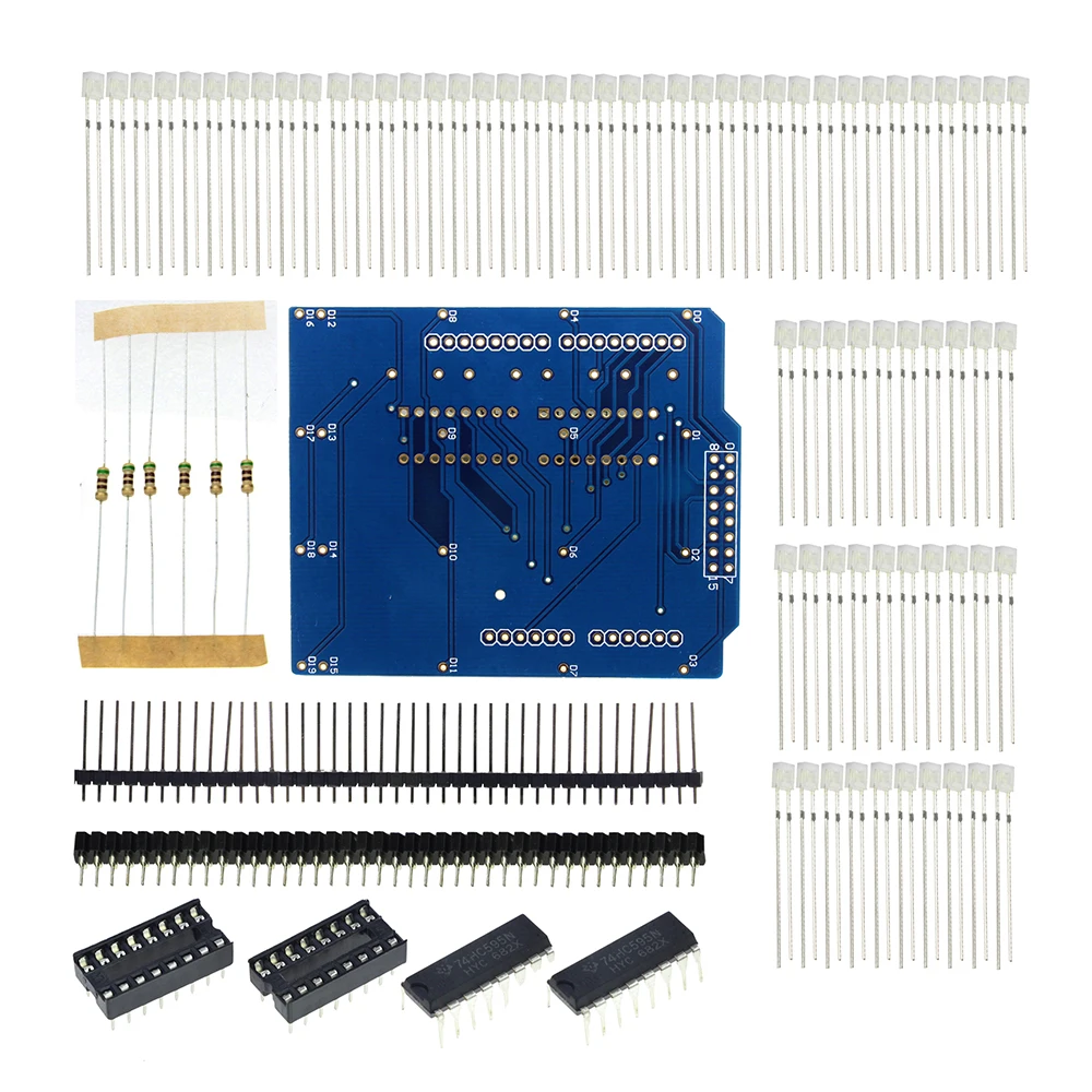 

4X4X4 Blue LED Light Cube Kit 3D LED DIY Kit Electronic Suite for arduino DIY KIT