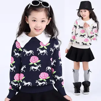 

2020 Children Sweater Girls Winter Warm Toddler Girls Children Sweaters Preppy Style Girls Sweaters Children Clothing Costume 12
