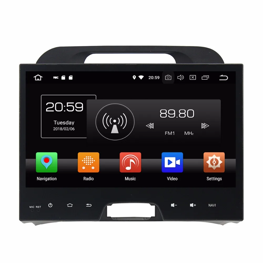 Clearance Car DVD Player Radio For kia Sportage 2010 - 2014 Android 8.0 4GB RAM 8 Core Bluetooth Wifi GPS Glonass Map 10.1 inch TDA7851 1