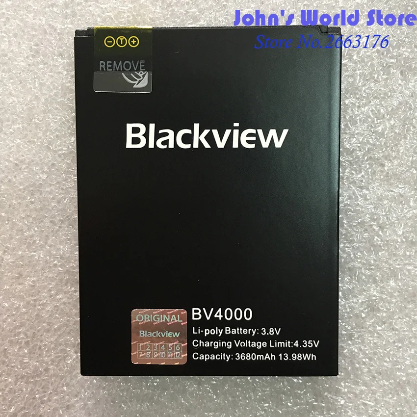 

100% New Original Blackview BV4000 3680mAh Li-ion Backup Battery Backup Replacement Accessory Accumulators For Blackview BV4000
