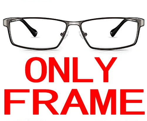Без припоя без винта ультра светильник рамка на заказ Оптический Рецепт близорукость очки фотохромные-1 до-6 - Цвет оправы: only frame