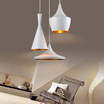 

2019 new pattern American country style art pendant light Retro hanging lamp white 110v 220v with 5w bulb for Dining room living