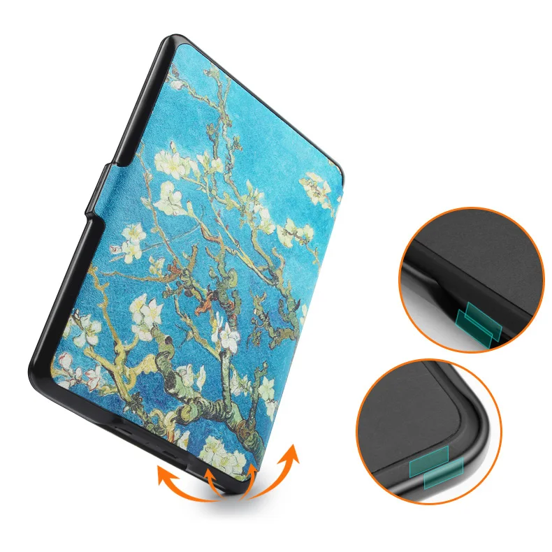 Чехол KindlePaperwhite для Kindle Paperwhite Van Gogh дизайнерский кожаный чехол подходит 2013 2015 2016 2017