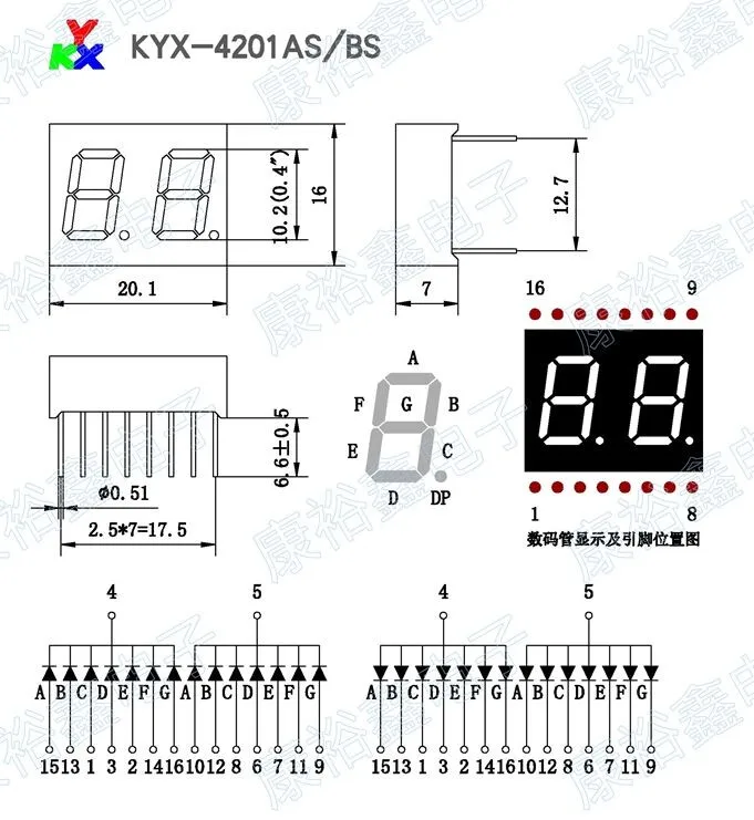 3.0.4 inch 16pin