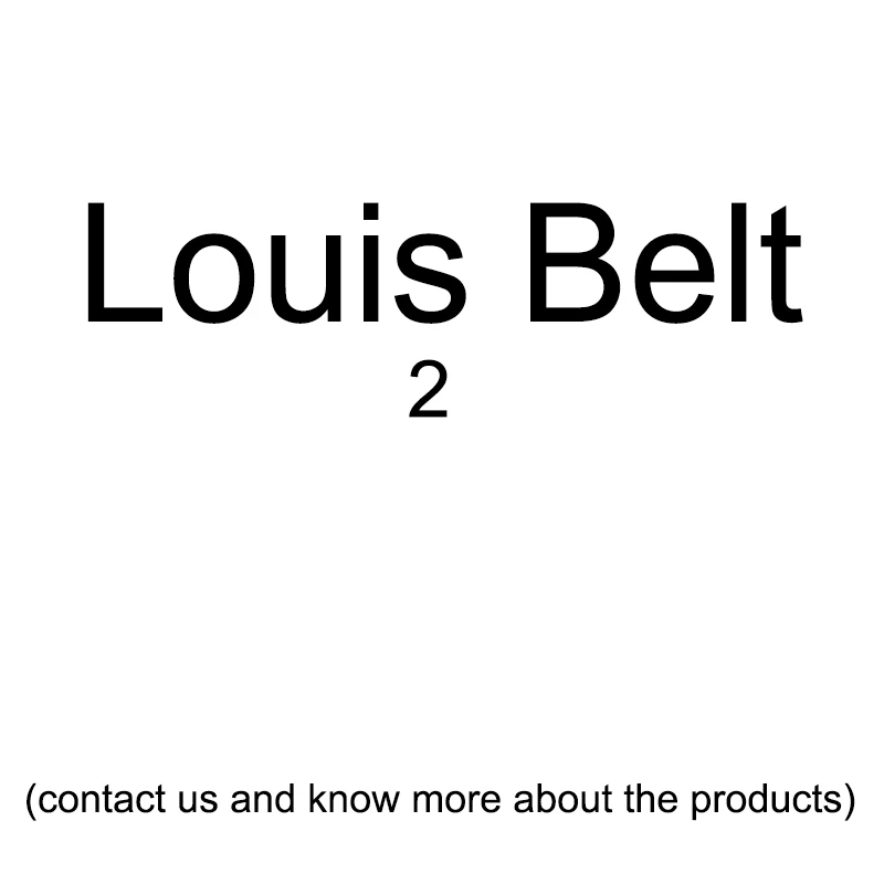 

Luxury Designers Leather Louis Belt L 2 for Men Women